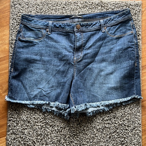 A3 Denim women’s plus size jean shorts - Picture 1 of 4